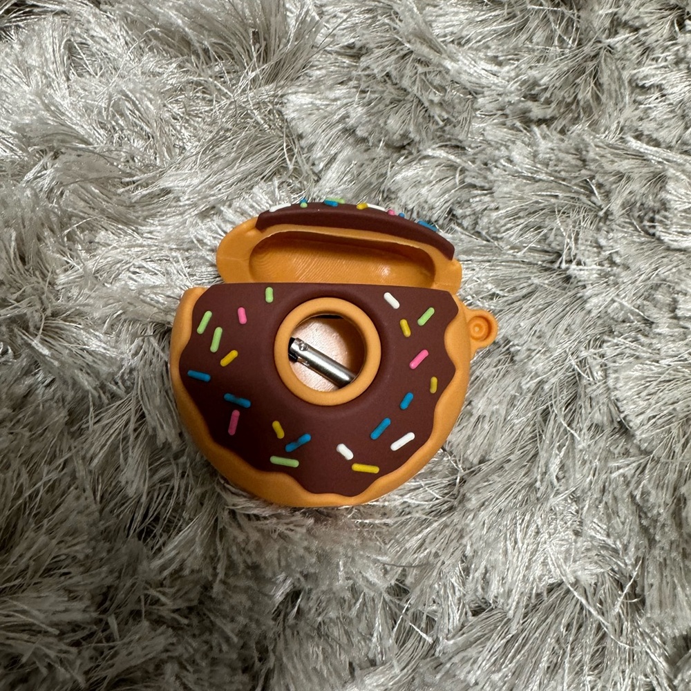 Yunnduar Case for AirPod 2/1 Cartoon Design Cute Silicone Cover Keychain.